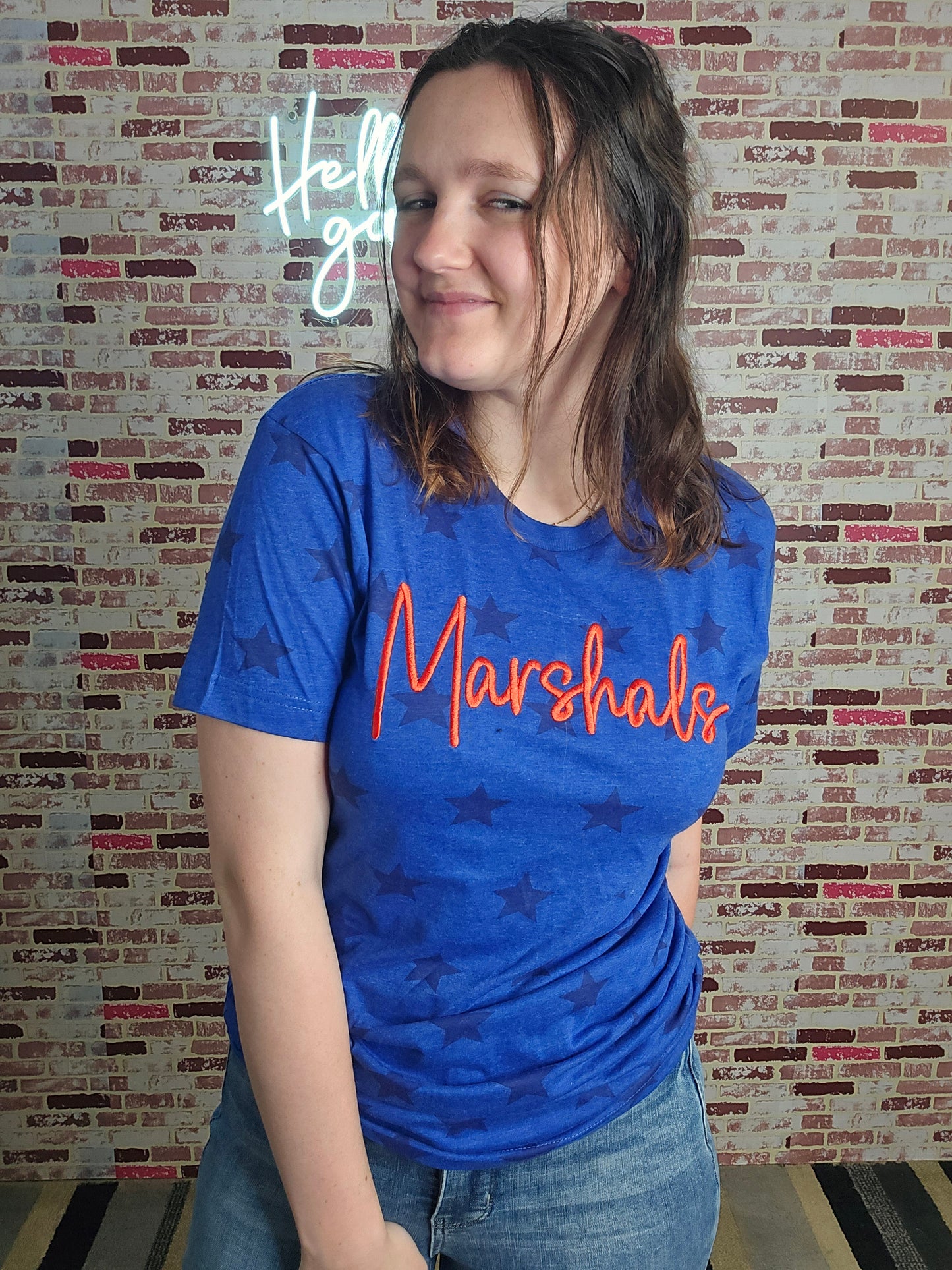 Marshals Blue stars tee