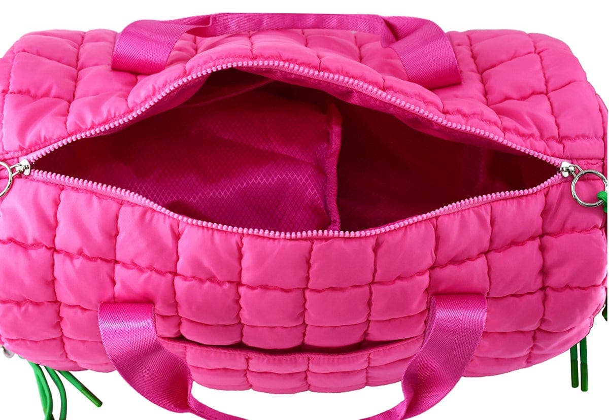 Quilted Puffer Weekender Bag