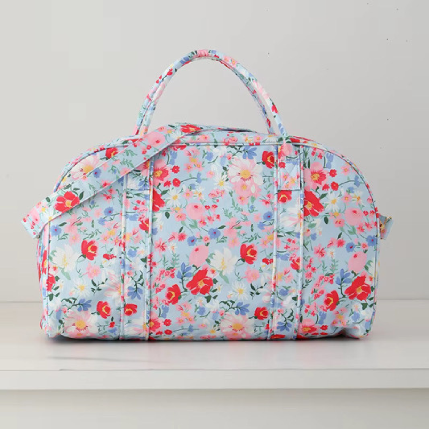 Floral Weekender duffel Bag Rosy Garden