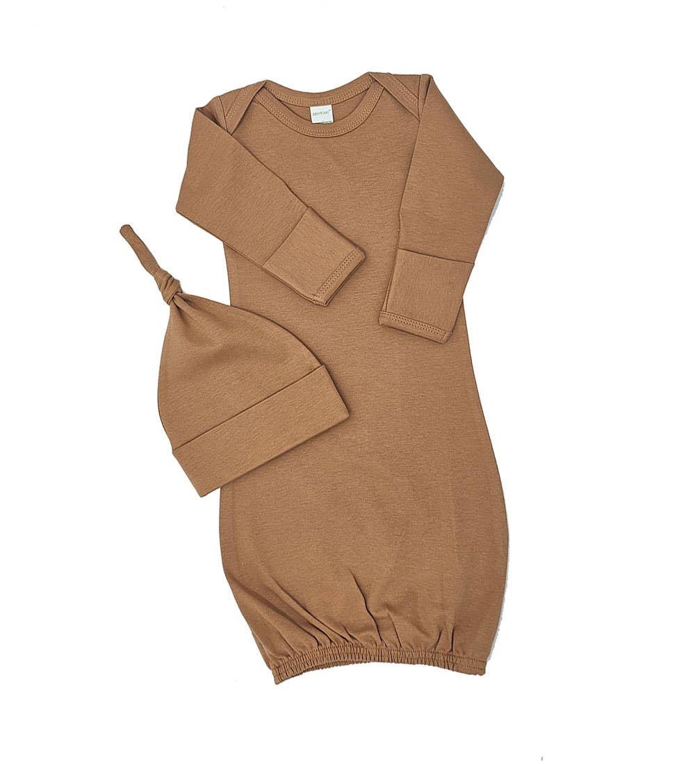 Organic Long Sleeve Baby gown