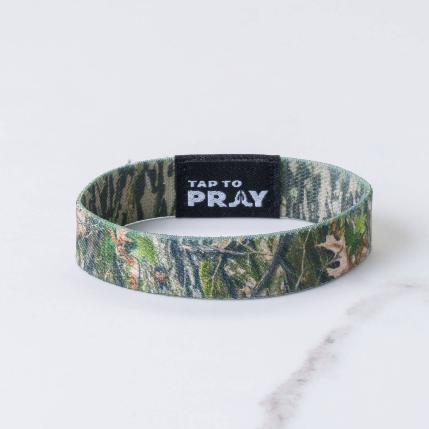 Tap To Pray™ Wristbands - Forest & Tree Bark Camo