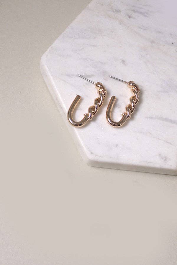 HOOP TRIO SMILEY EARRINGS