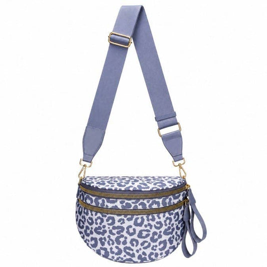 Nylon Leopard Sling/Crossbody Bag