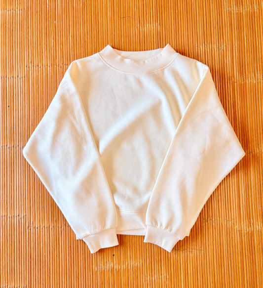 Mock-Neck Crewneck