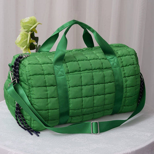 Quilted Puffer Weekender Bag