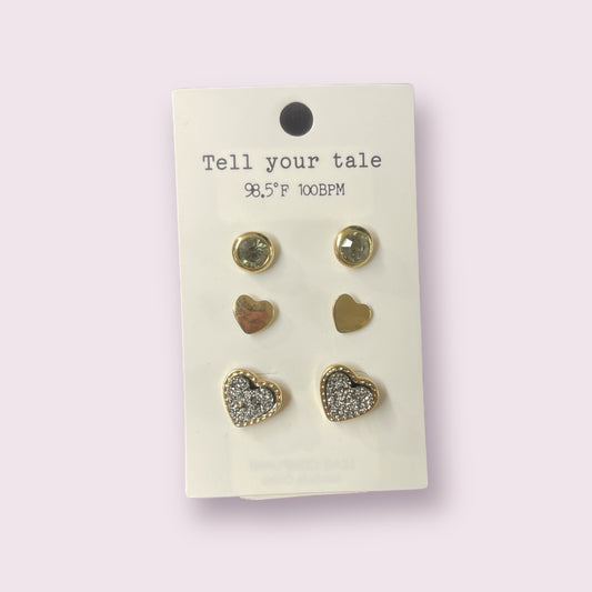 Tell your Tale Stud Earrings