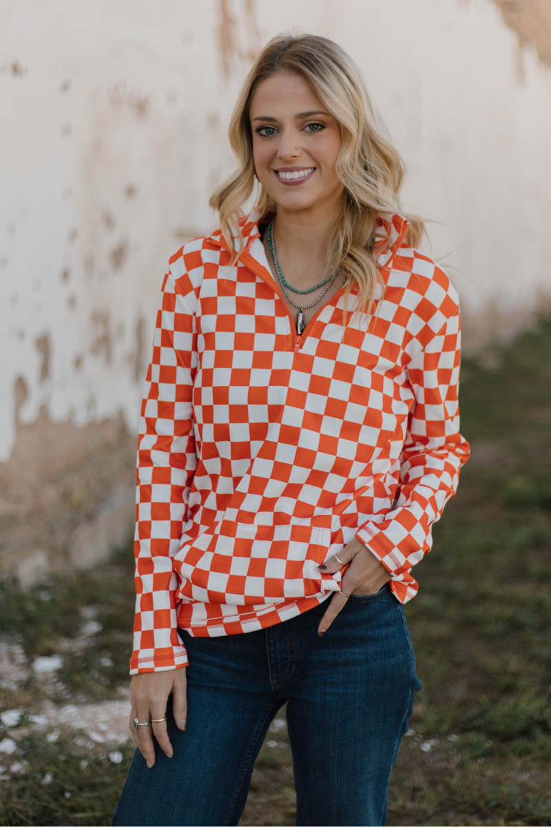 Orange Pep Rally Pullover