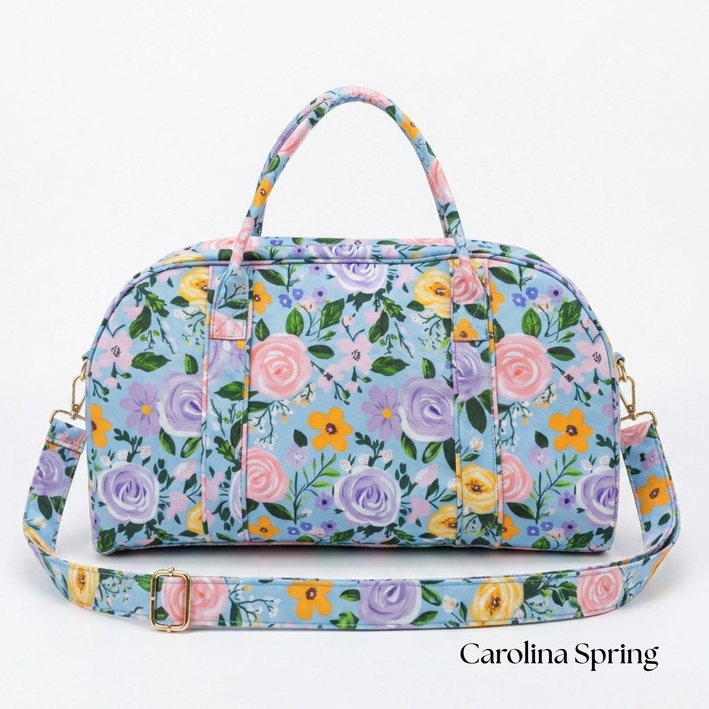 Floral Weekender Duffel Bag Carolina Spring