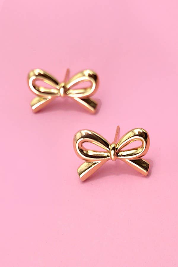 SMALL BOW STUD EARRINGS
