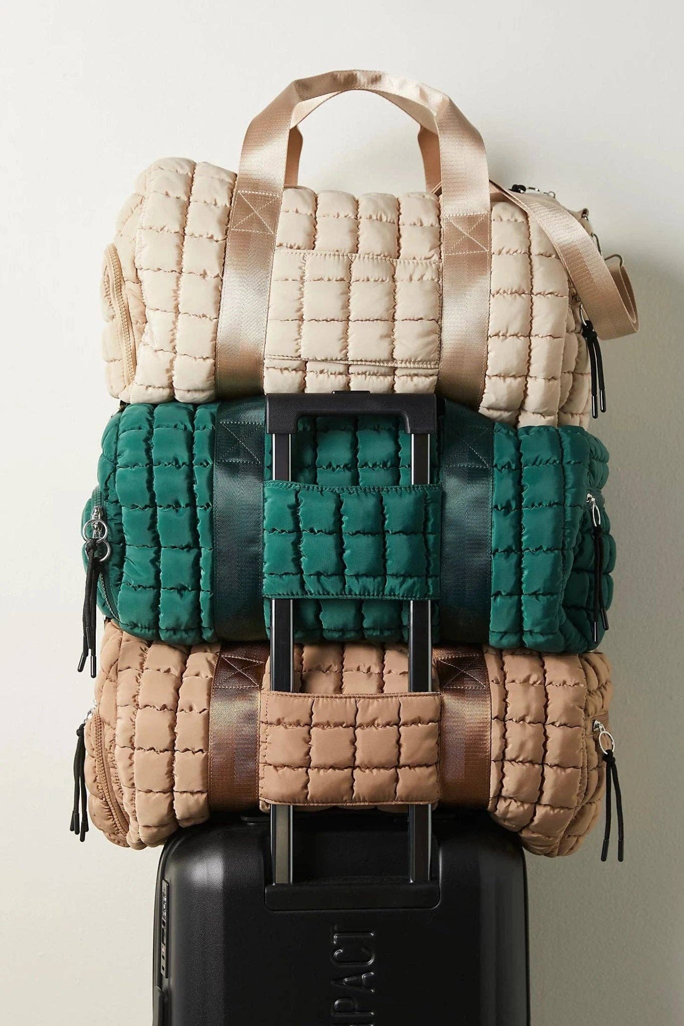 Quilted Puffer Weekender Bag