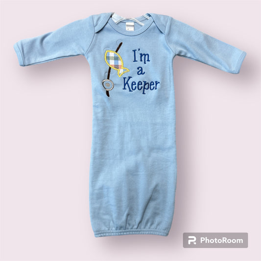 I'm a Keeper Baby Gown