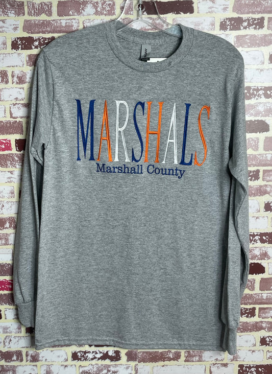 Marshals Embroidered Game Day Long Sleeve Tee