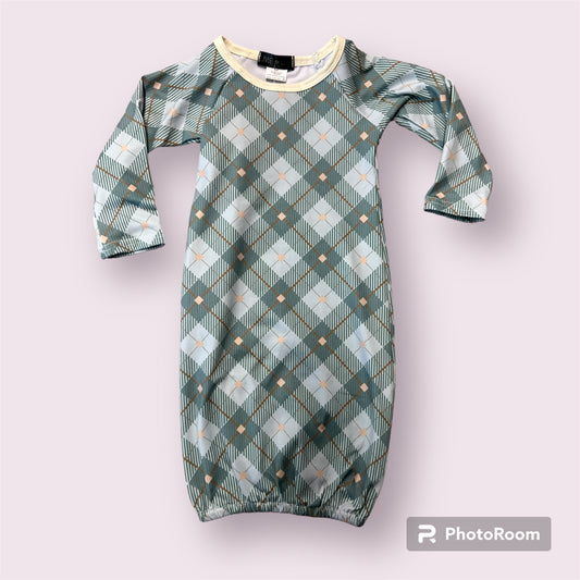 Plaid Baby Gown