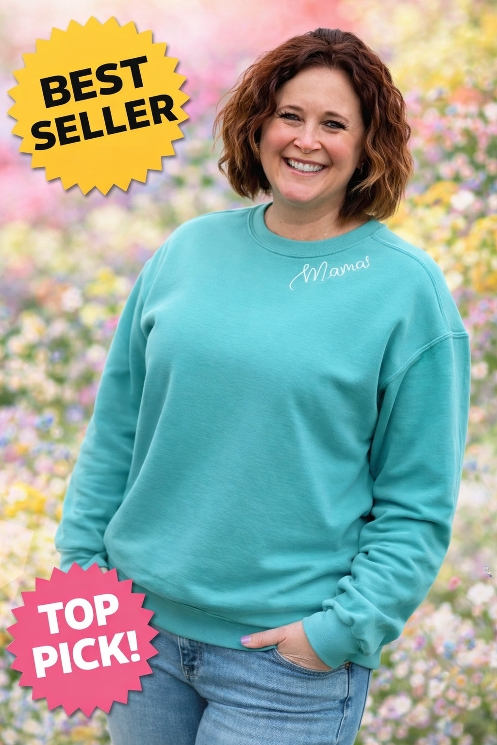 Mama Neckline Sweatshirt