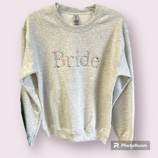 Bride Floral Sweatshirt