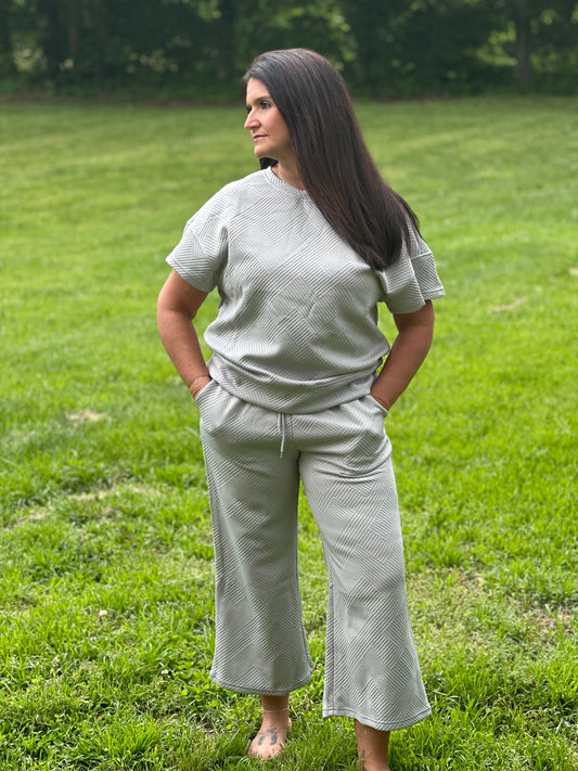 Gray Pant Set