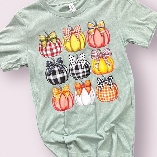 Plaid Pumpkin Grid Tee