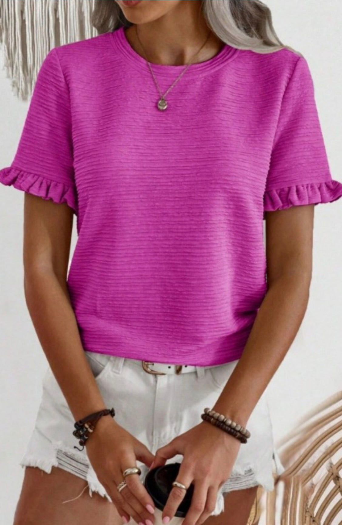 Sweet & Simple Ruffle Top