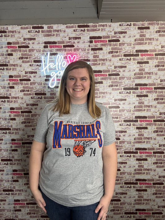 Marshall County Marshals Basketball Tee