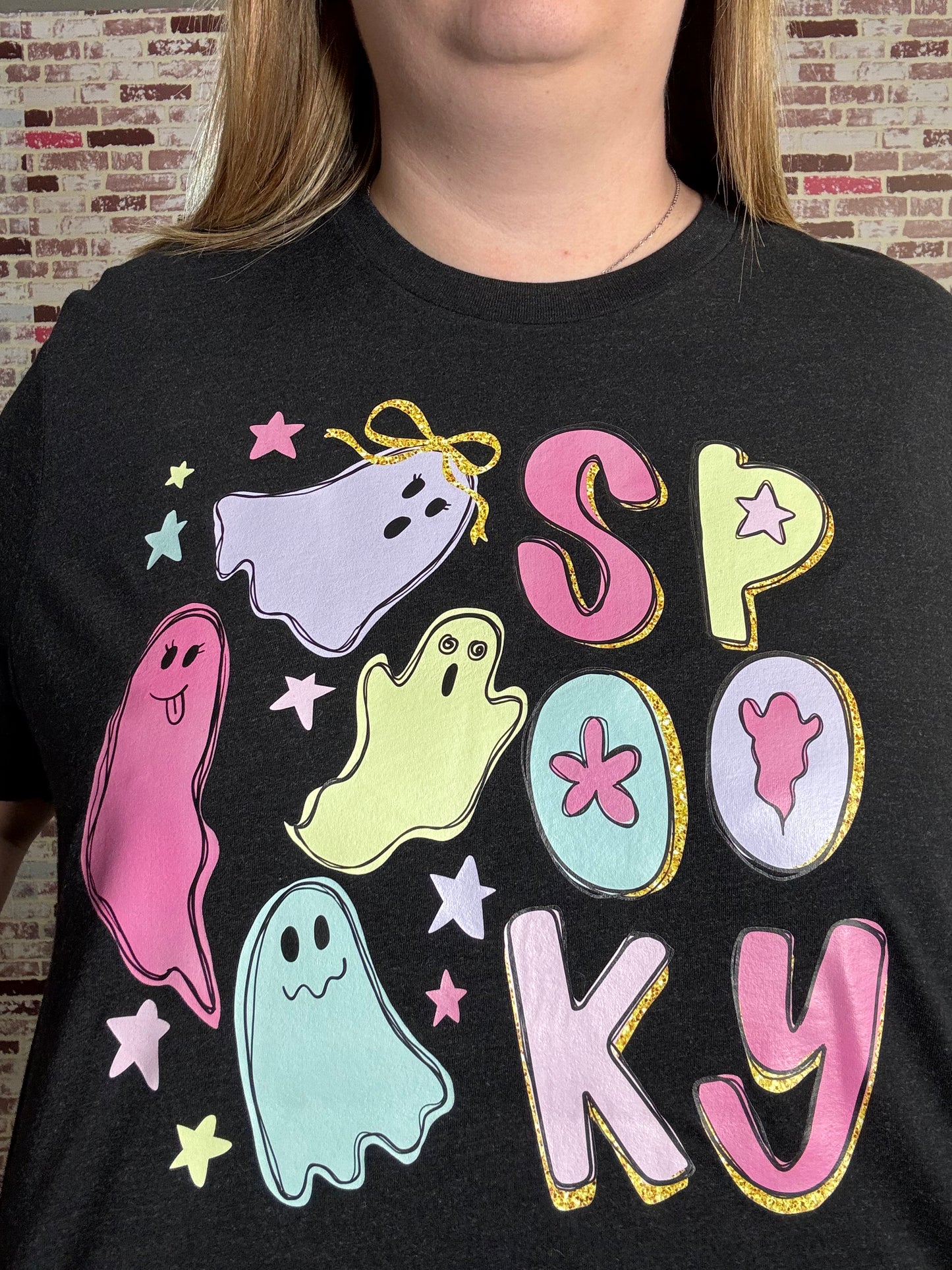 Spooky Colorful Ghost Tee
