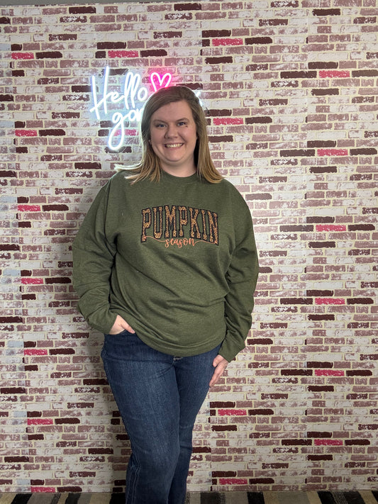 Leopard Pumpkin Season Sweatshirt