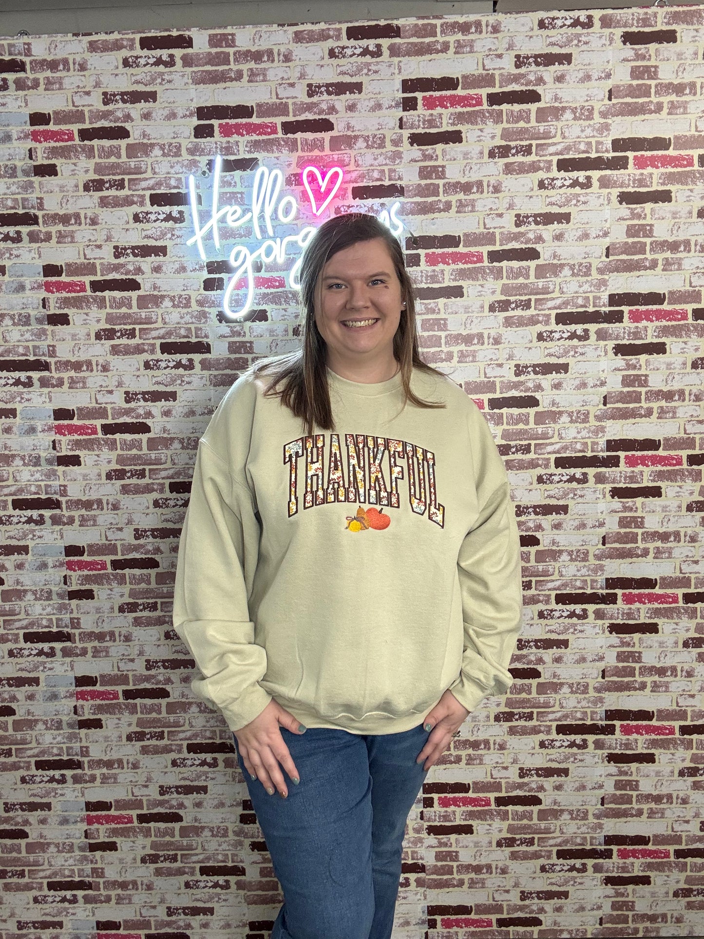 Thankful Applique Sweatshirt