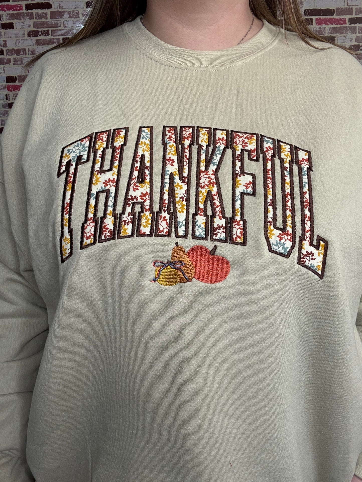 Thankful Applique Sweatshirt