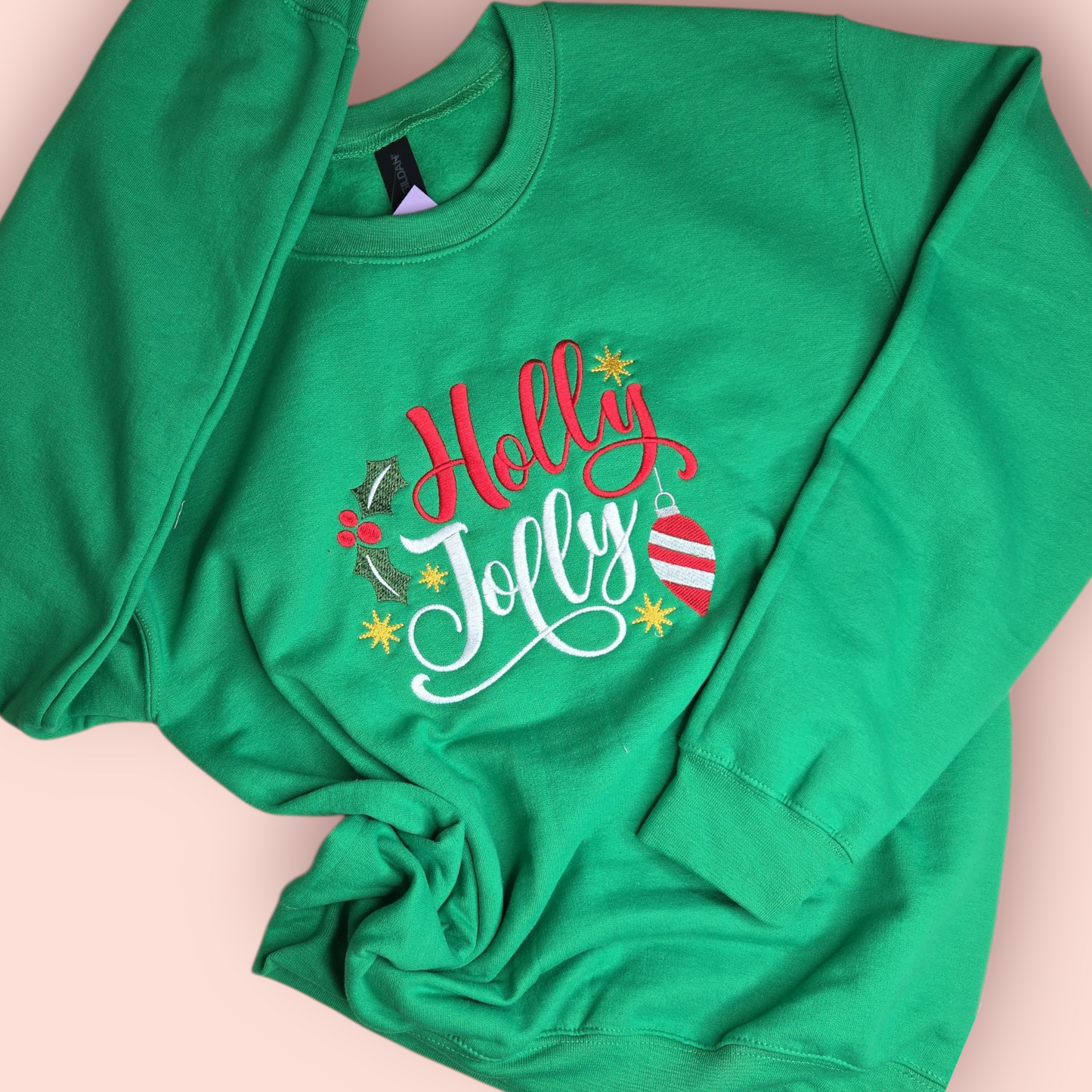 Green Holly Jolly Sweatshirt