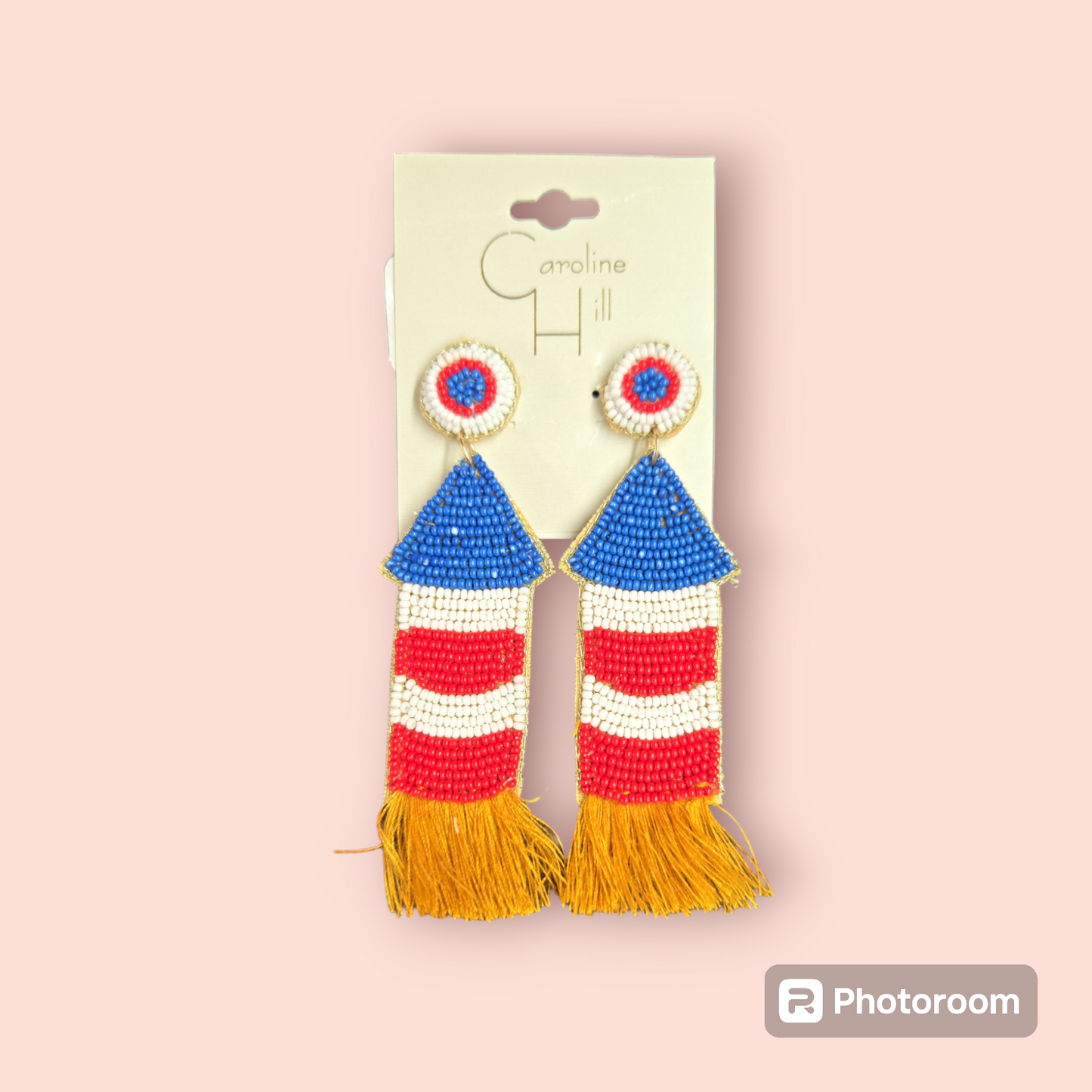 4th of July rocket Earring