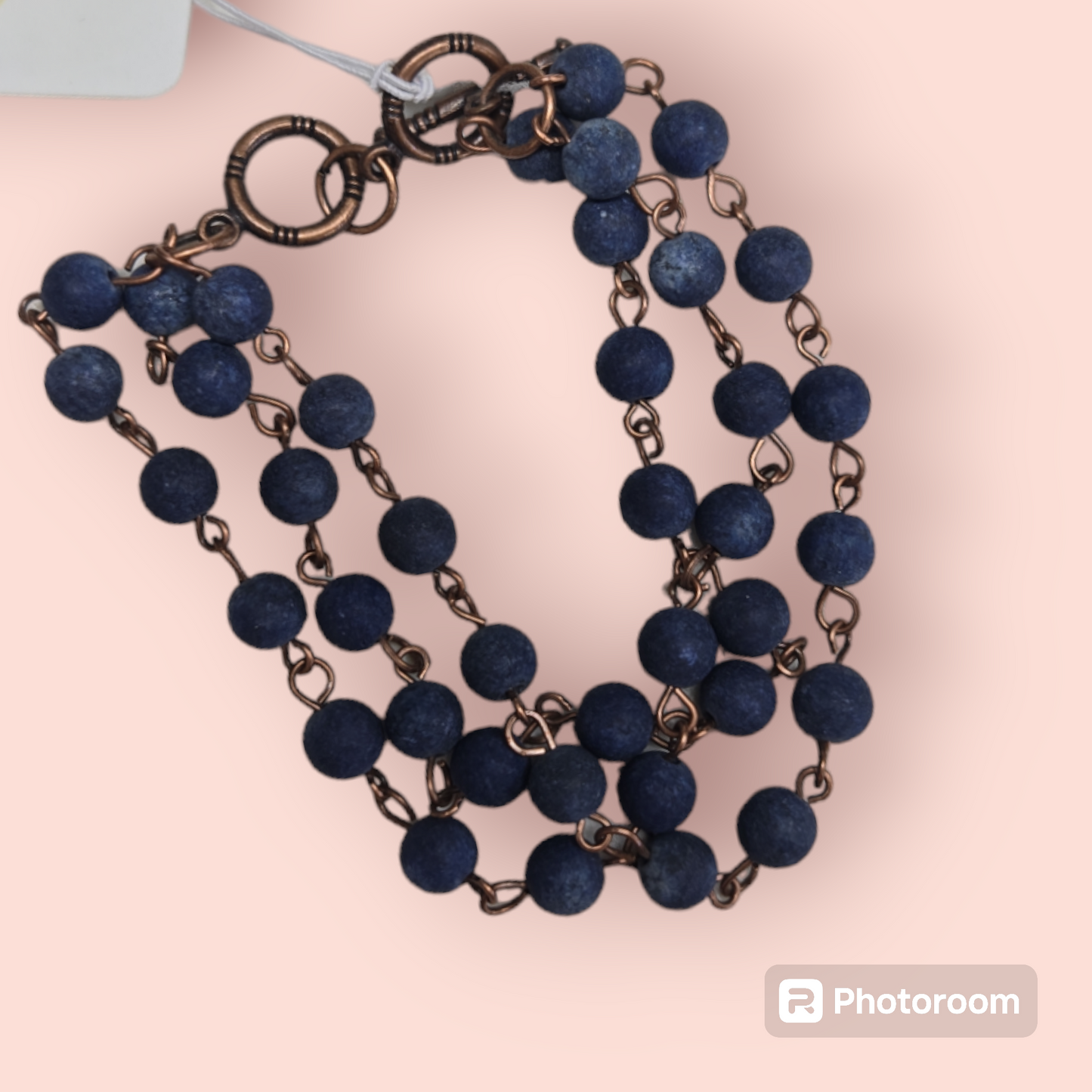 Navy Bead Bracelet