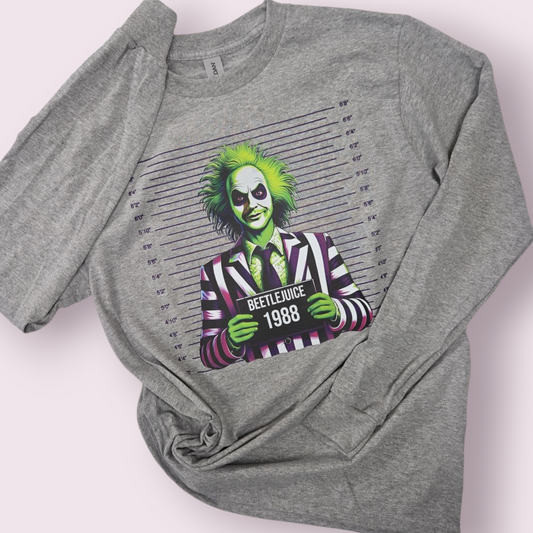 Beetlejuice Mug Shot Tee