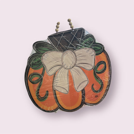 Pumpkin Door Hanger