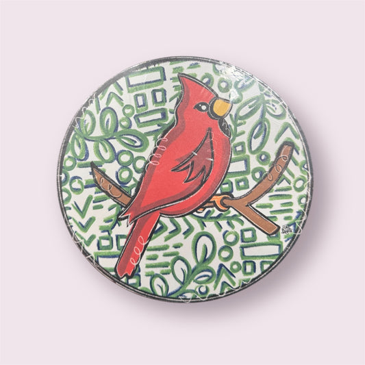 Cardinal on branch  Interchangeable