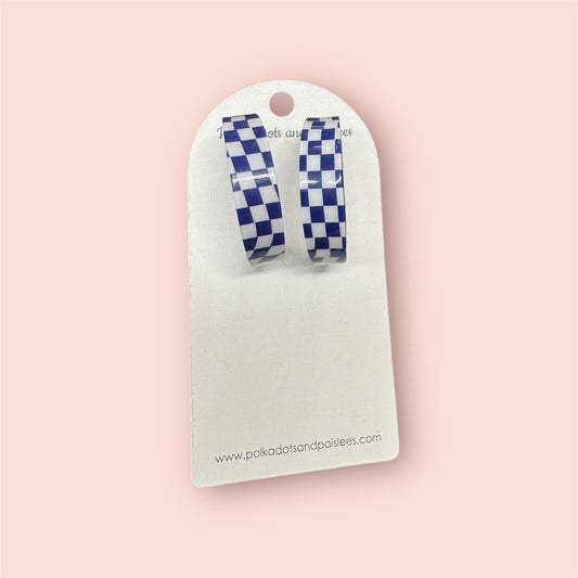 Checkered Earrings