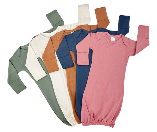 Organic Long Sleeve Baby gown