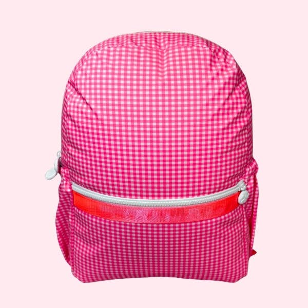 Flamingo Glossy Medium Backpack w/ Pockets