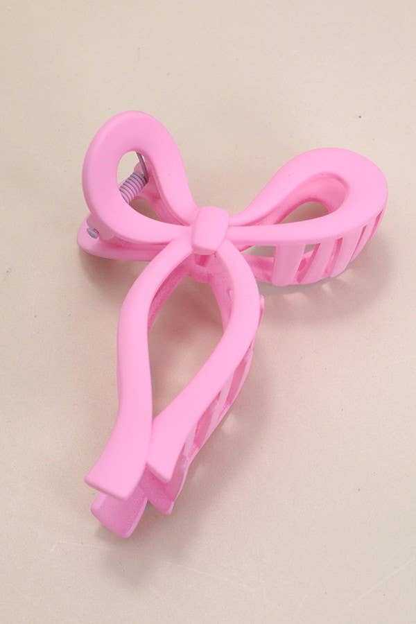 MATTE BOW HAIR CLIP