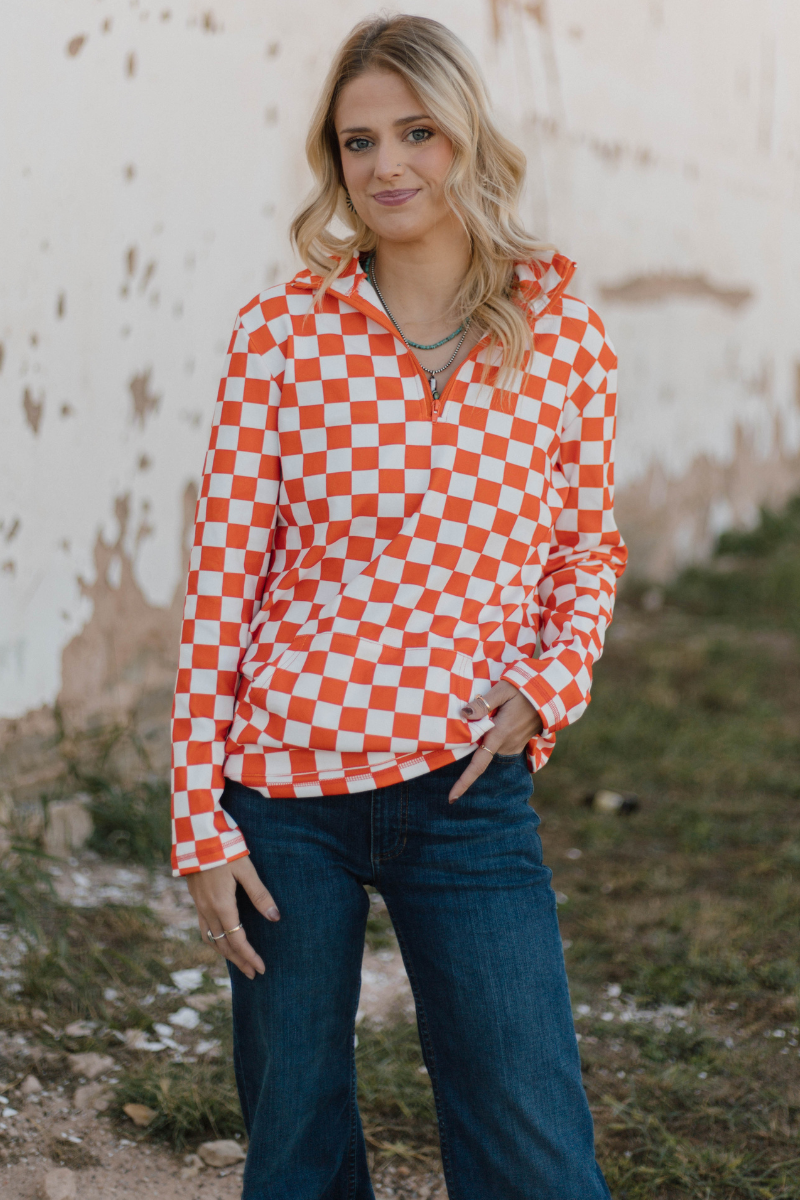 Orange Pep Rally Pullover