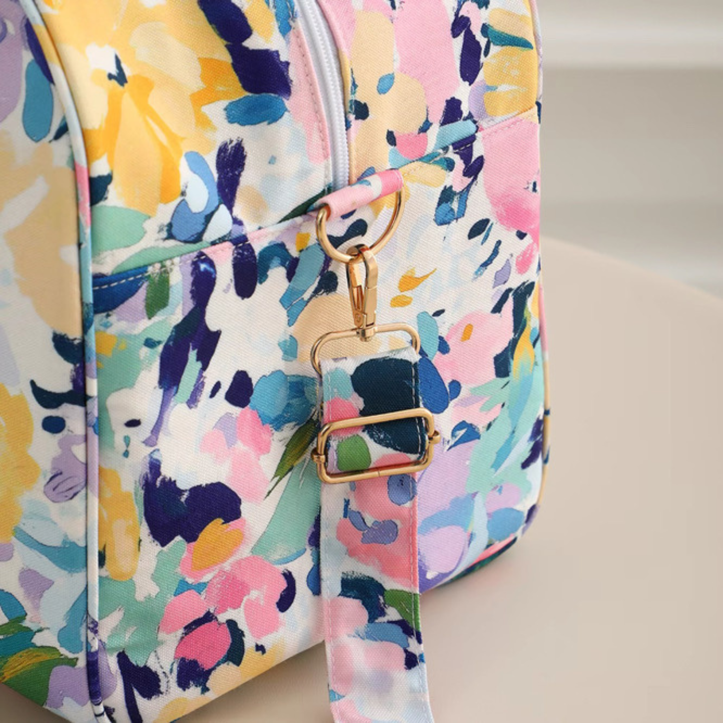 Floral Weekender Duffel Bag Sunset Meadow