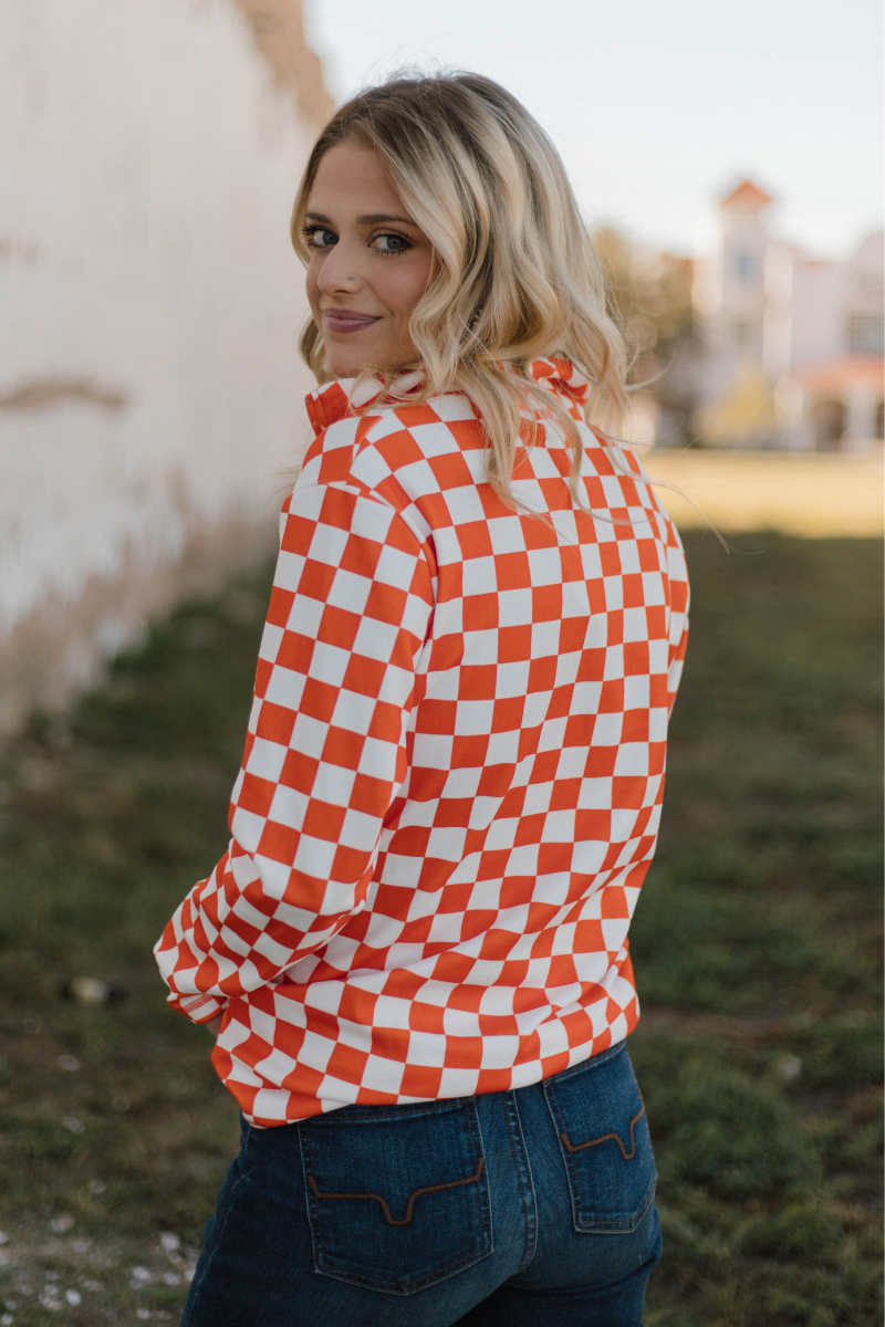 Orange Pep Rally Pullover