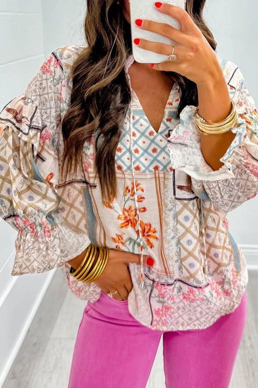 Boho Floral Blouse