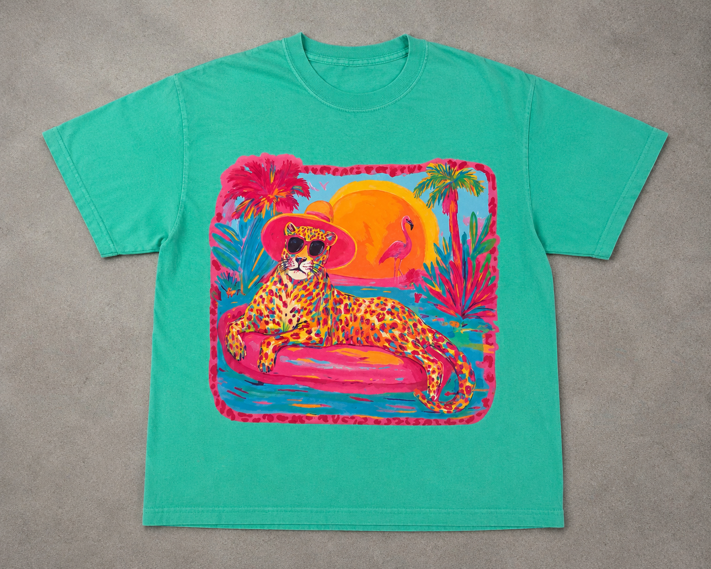 Wild Side Summer Leopard Graphic Tee