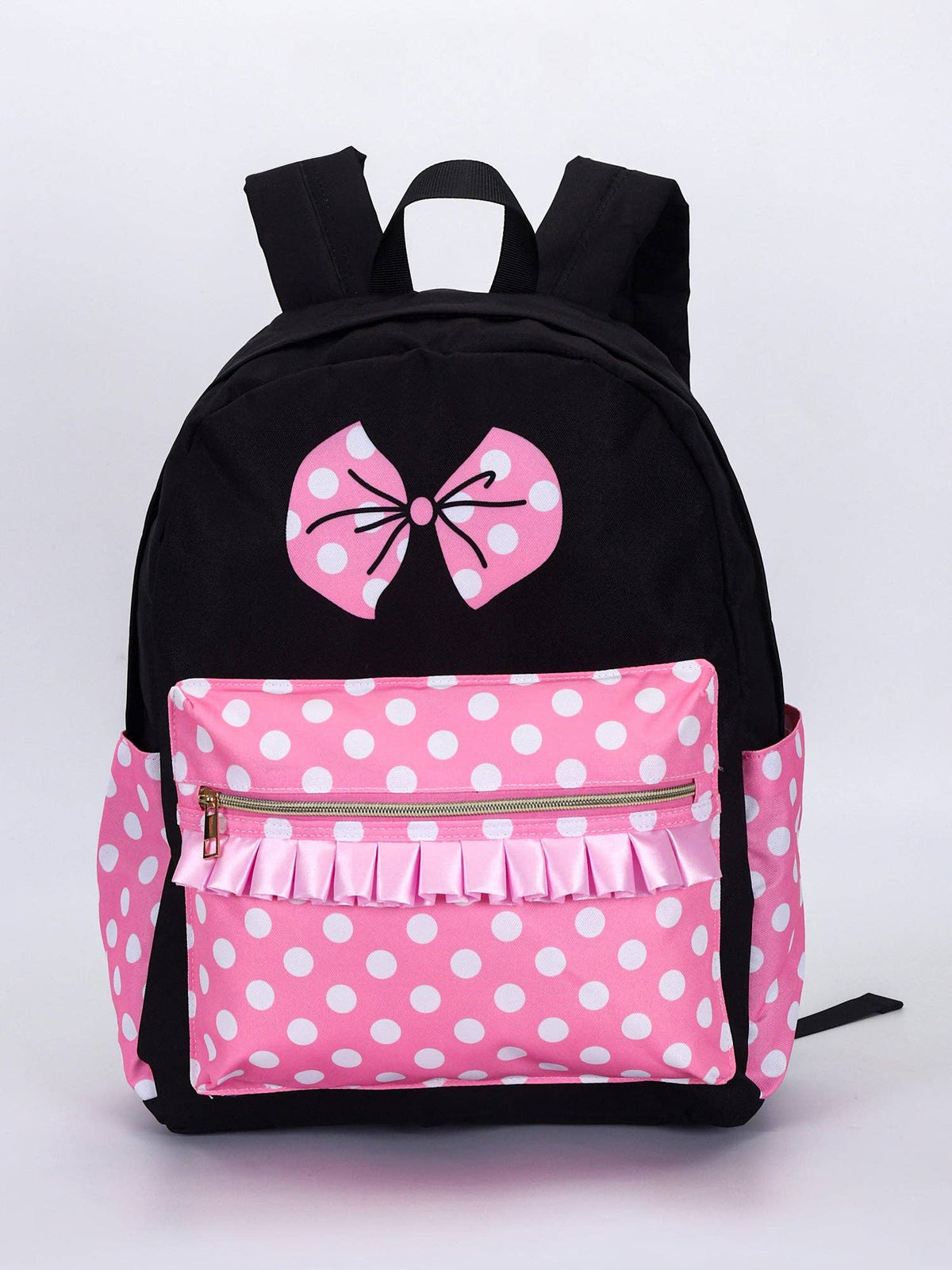 Polka Dots Printed Girls Backpacks
