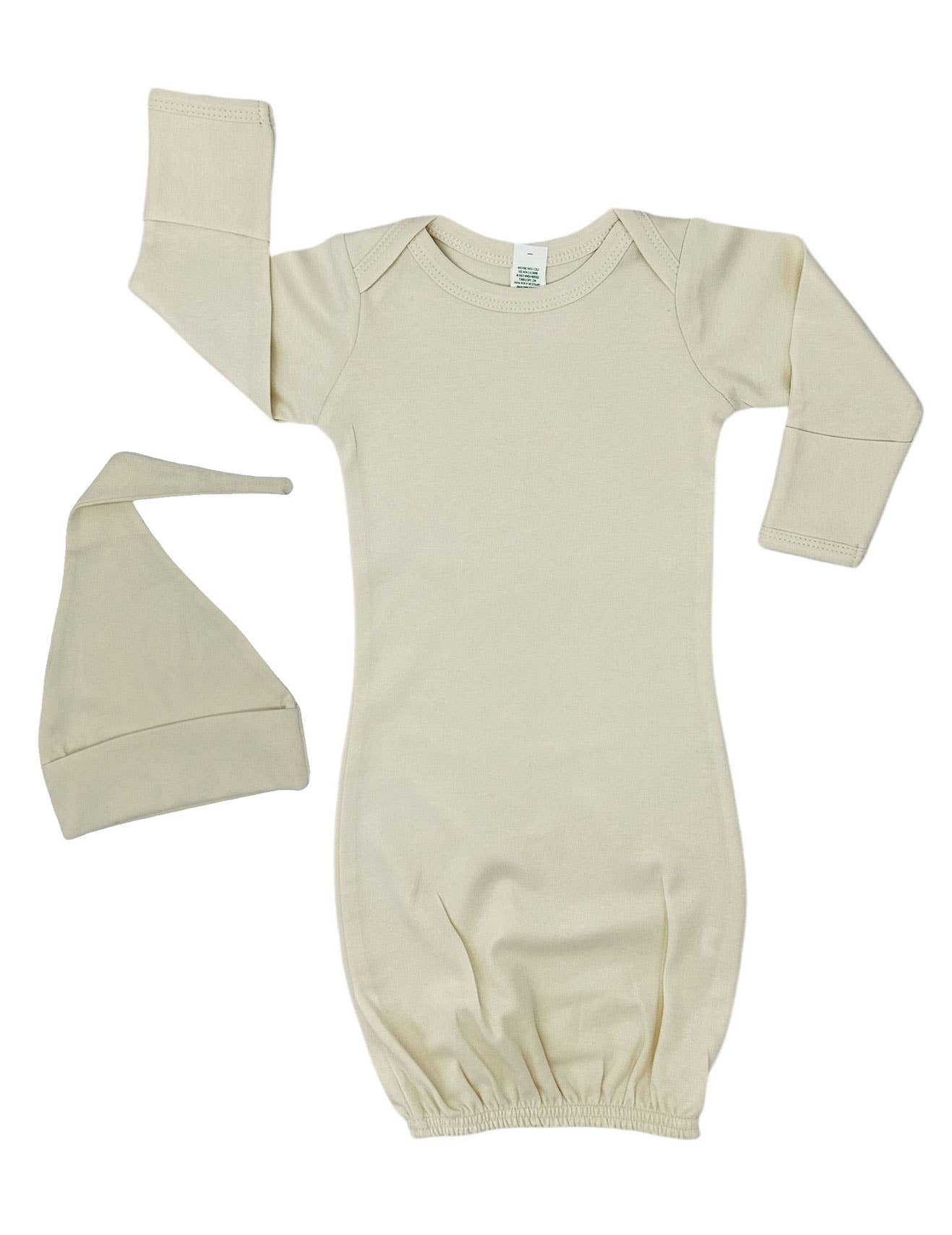 Organic Long Sleeve Baby gown