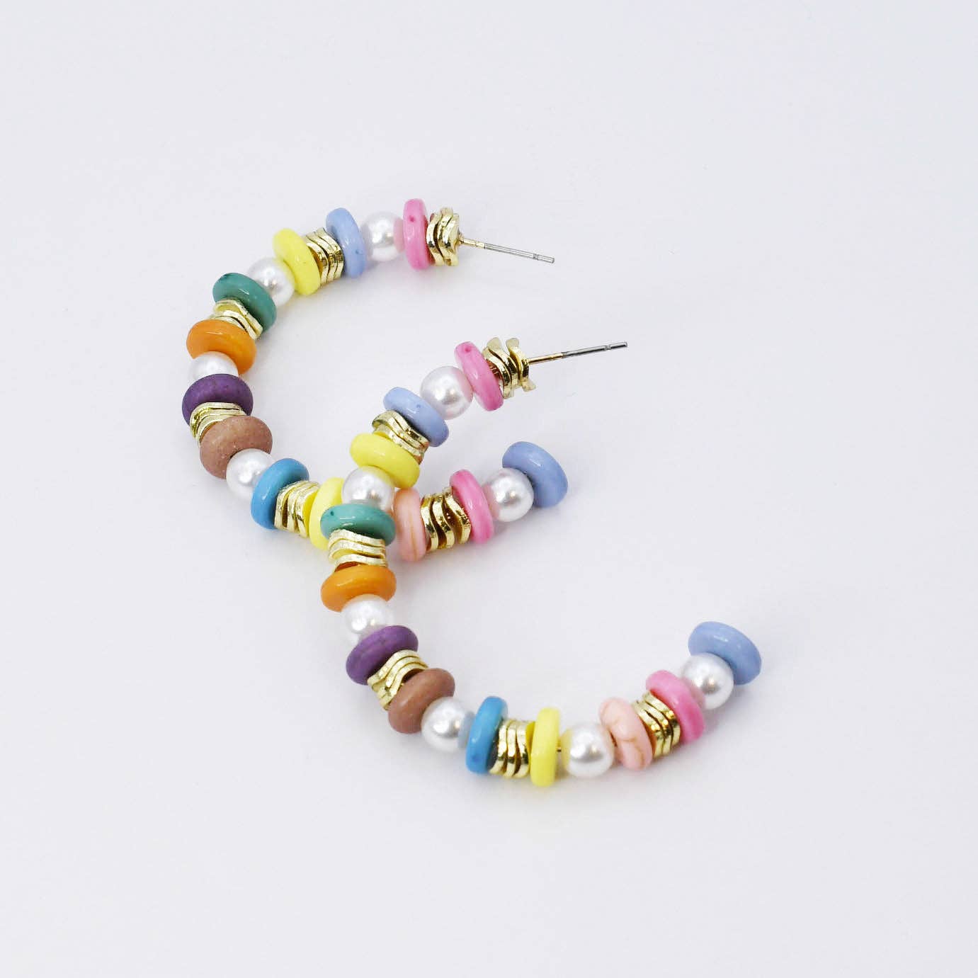 Chic Color Hoop Earrings