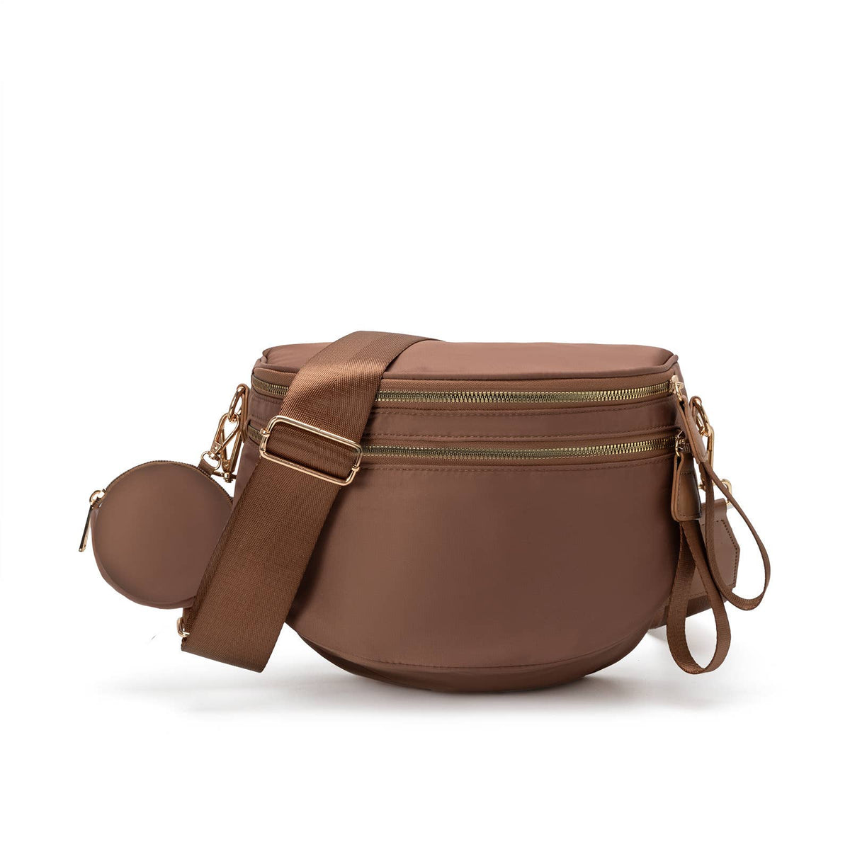 Chain Decor Leaf Camo Print Bum Bag Crossbody