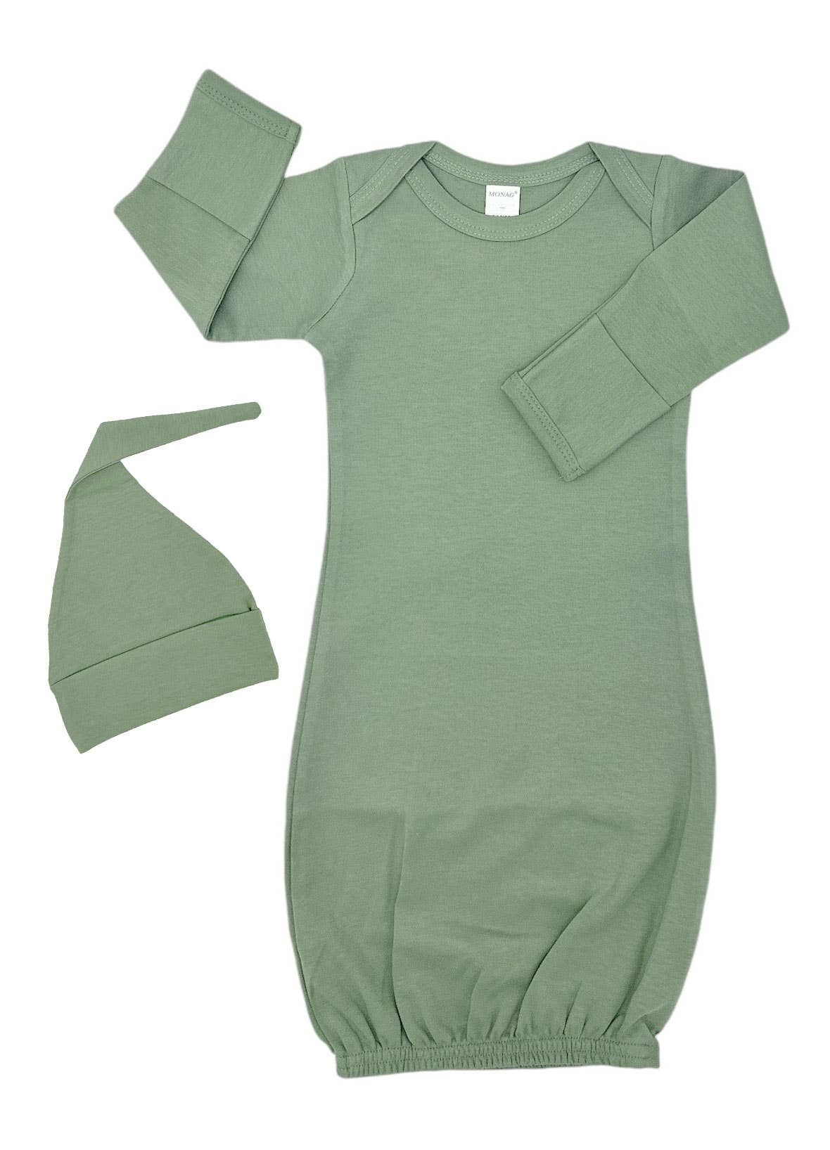 Organic Long Sleeve Baby gown