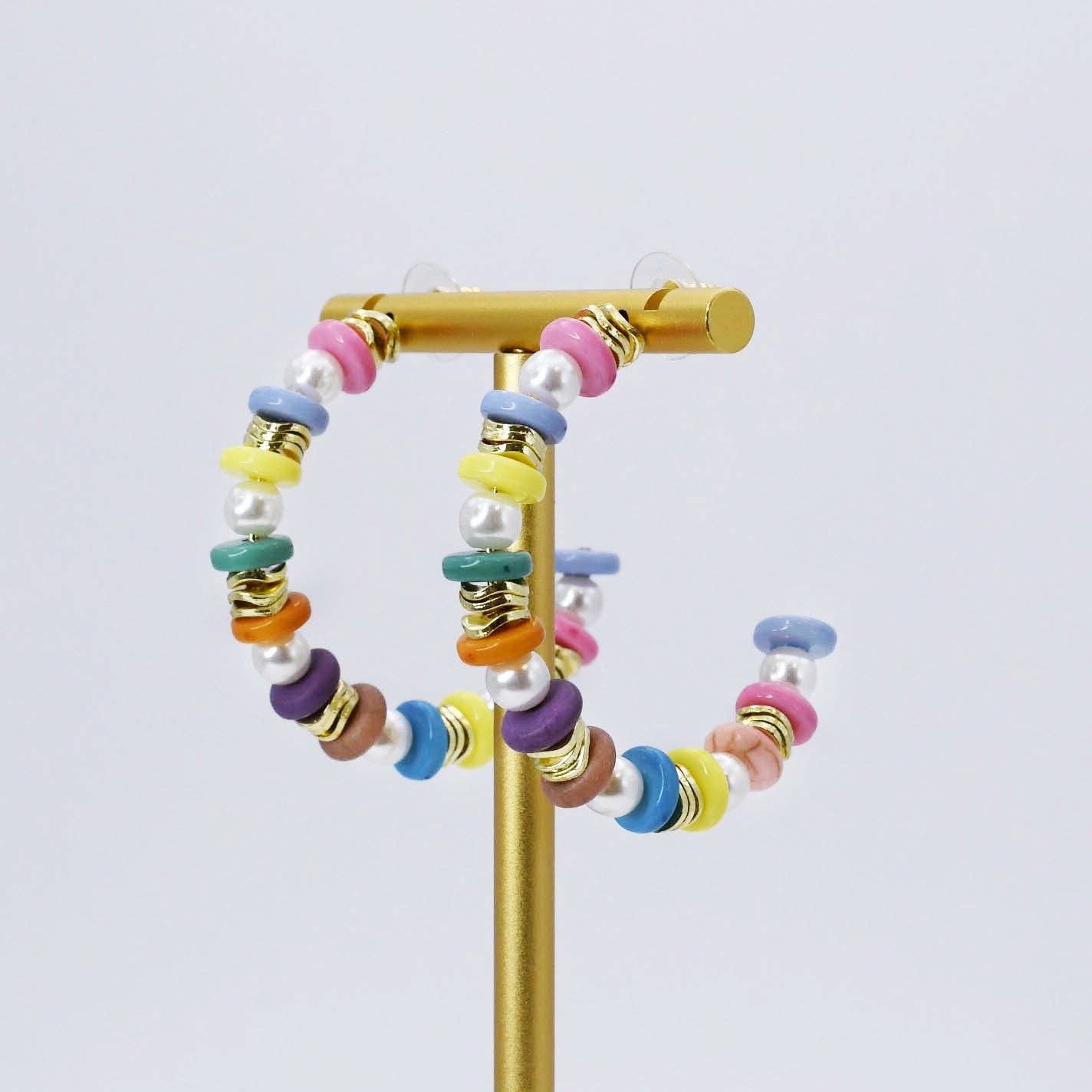 Chic Color Hoop Earrings