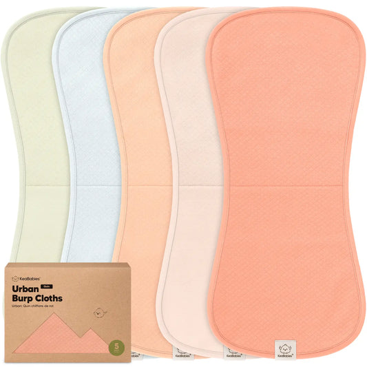 KeaBabies Quin Burp Cloths 5pc