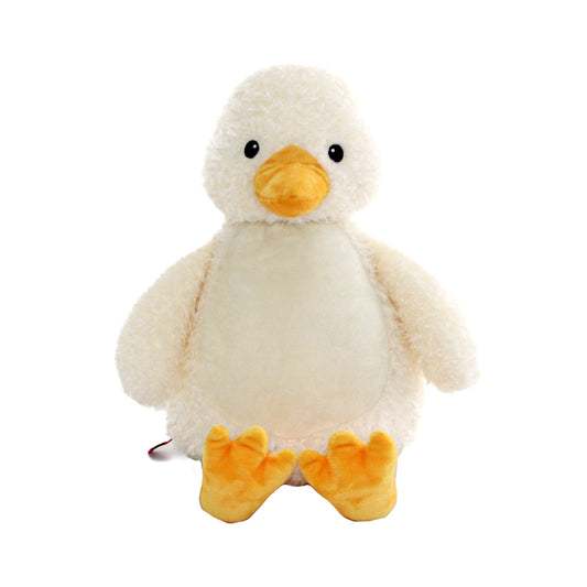 Embroidered Stuffed Duck Animal Cubbie Personalized Baby Gift